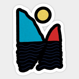 scenic ocean Sticker